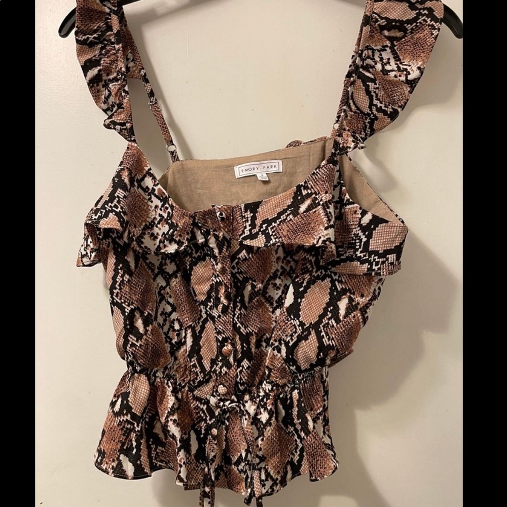 Snakeskin Crop Tank